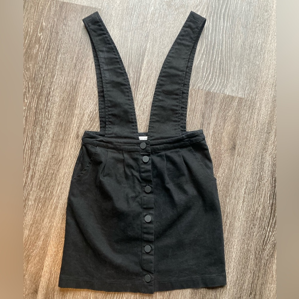 Mod Ref Suspender Denim Skirt